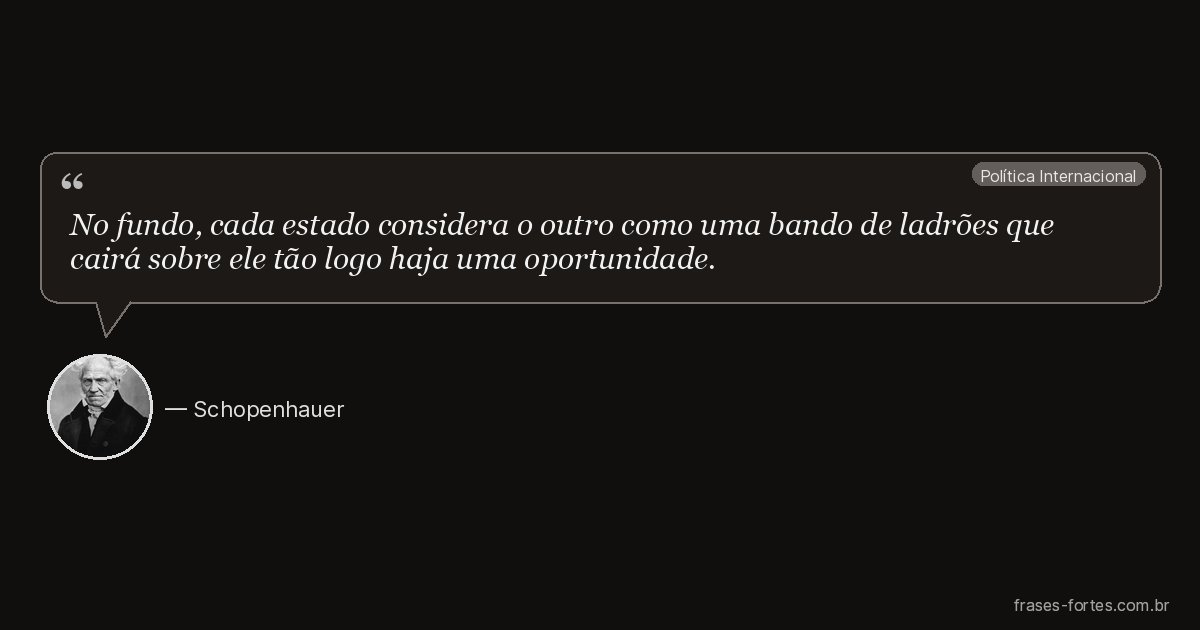 Frase de Schopenhauer