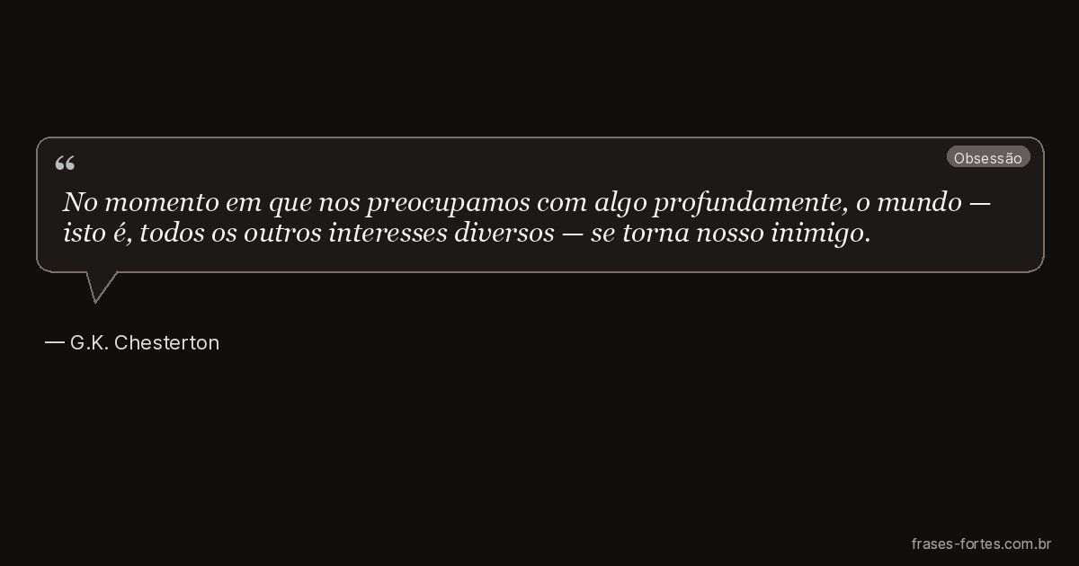 Frase de G.K. Chesterton