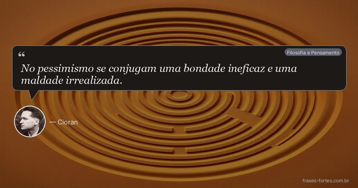 Frase de Cioran