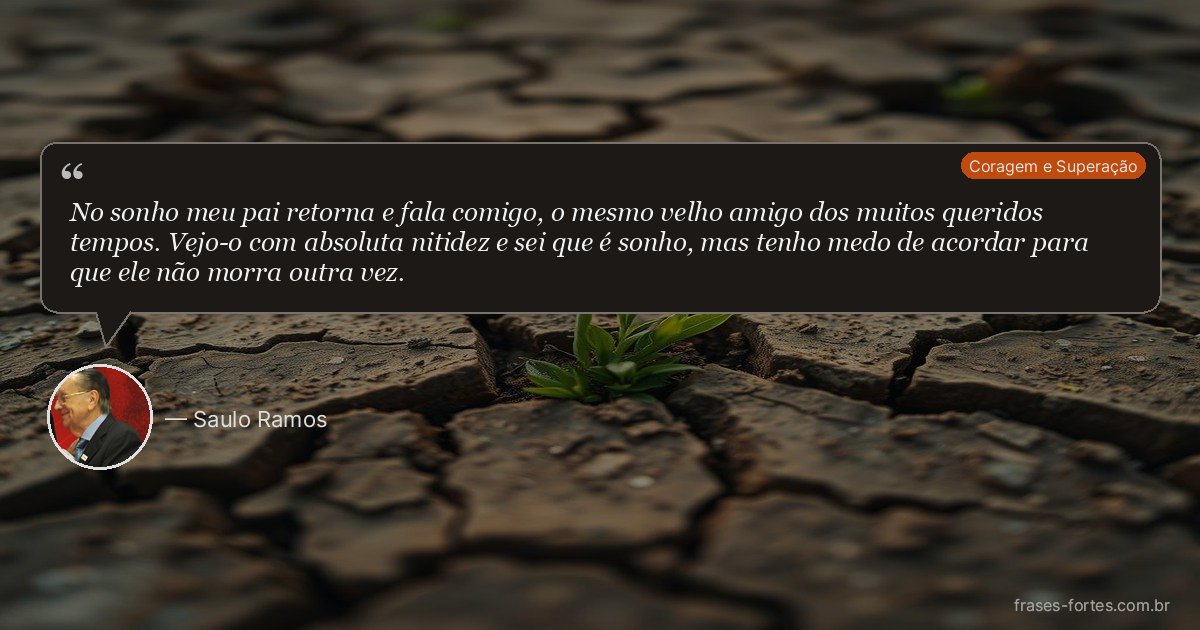 Frase de Saulo Ramos
