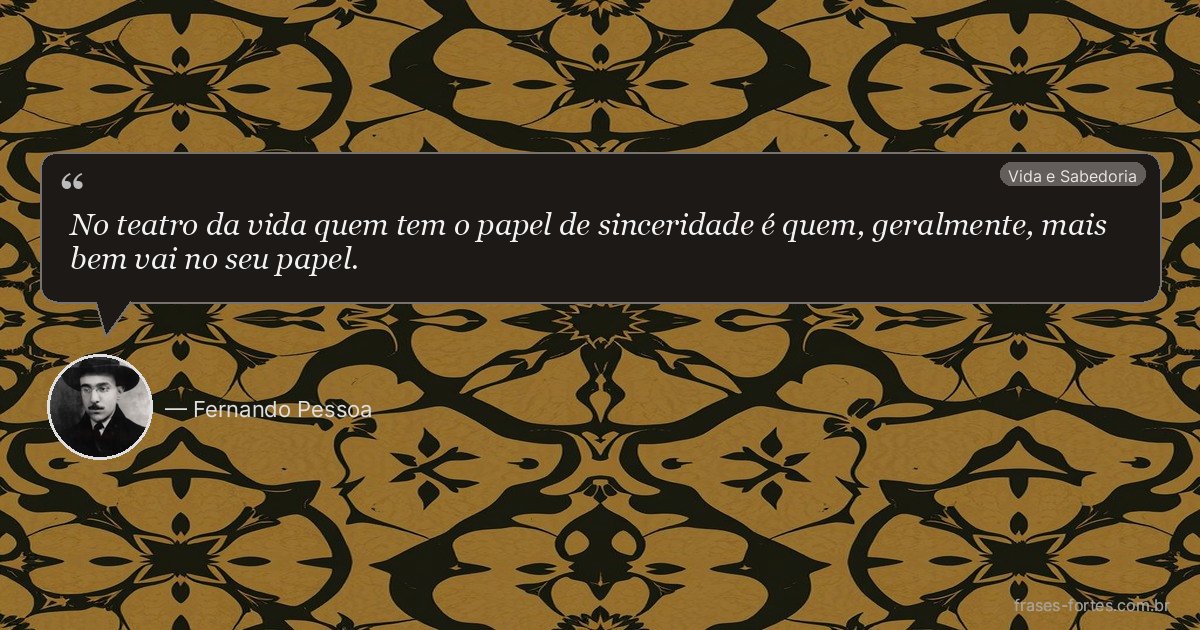 Frase de Fernando Pessoa