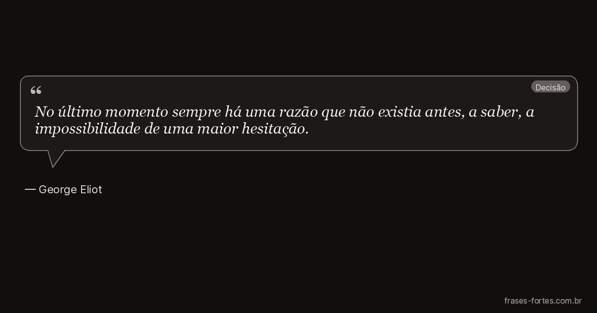 Frase de George Eliot
