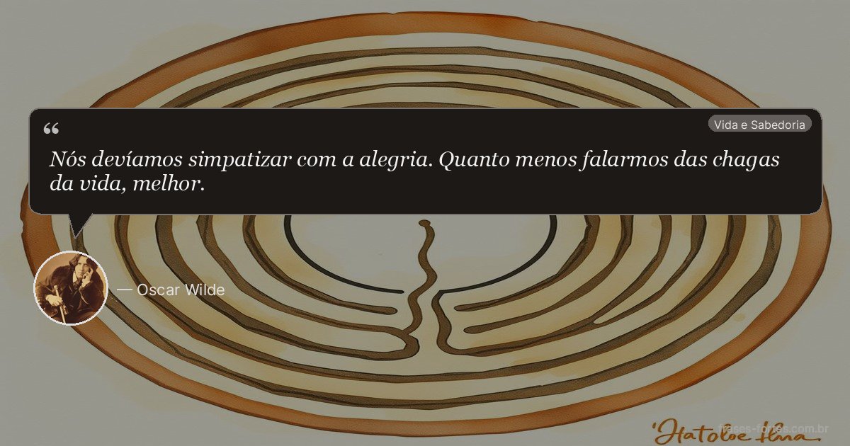 Frase de Oscar Wilde