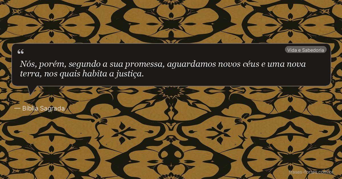 Frase de Bíblia Sagrada