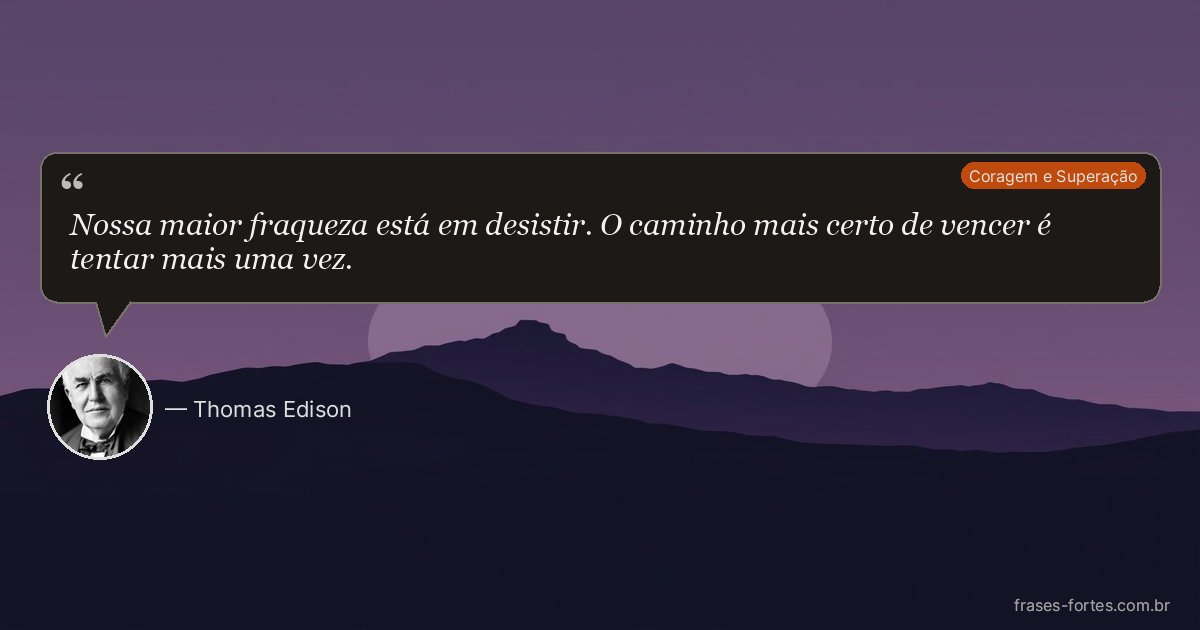 Frase de Thomas Edison