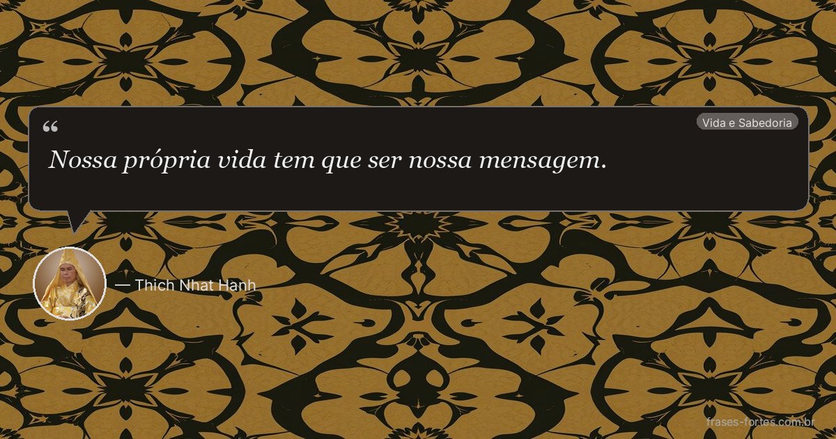 Frase de Thich Nhat Hanh