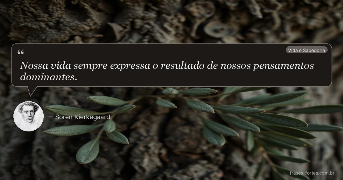 Frase de Soren Kierkegaard