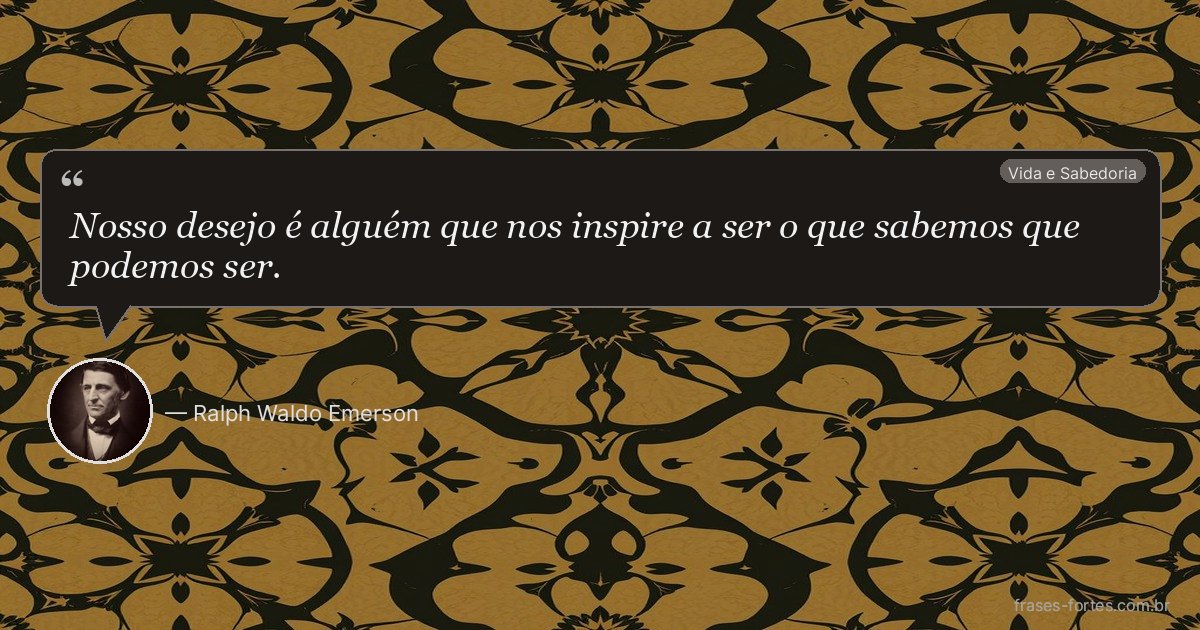 Frase de Ralph Waldo Emerson