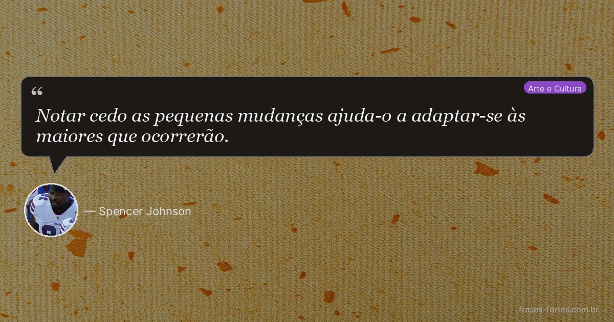 Frase de Spencer Johnson