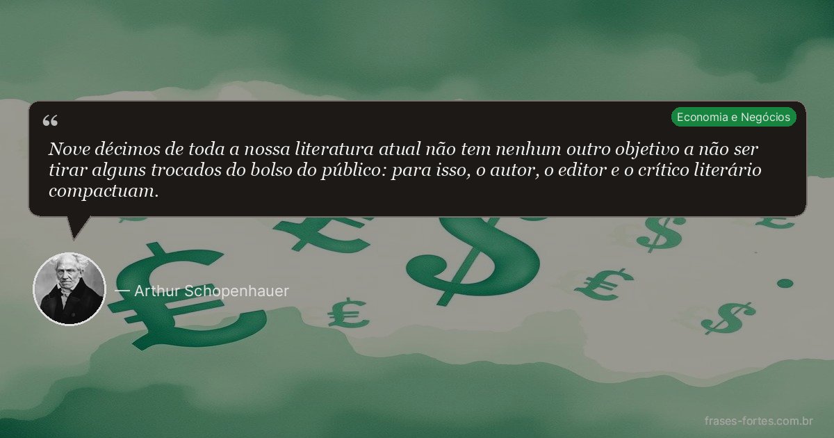 Frase de Arthur Schopenhauer