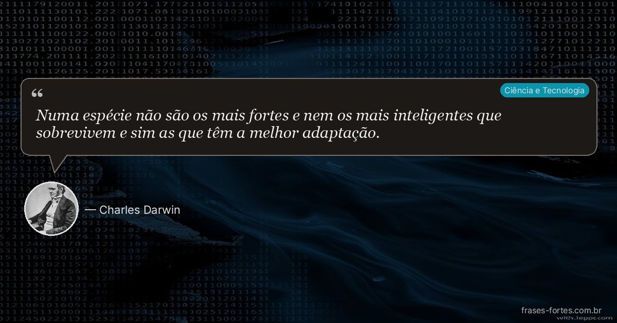 Frase de Charles Darwin