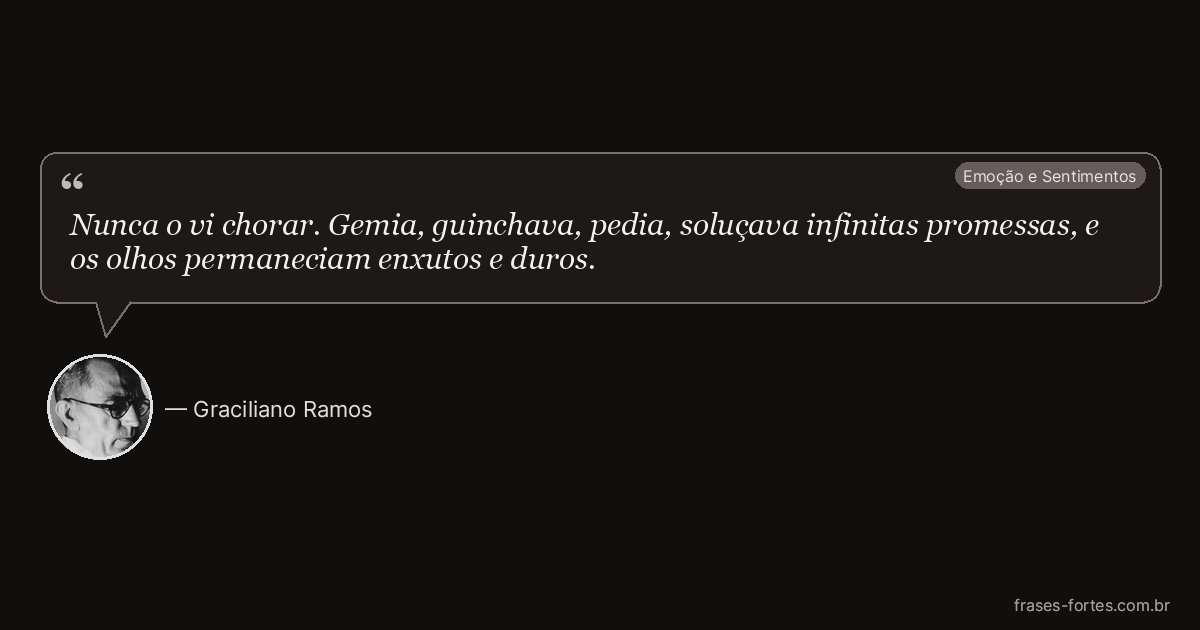 Frase de Graciliano Ramos