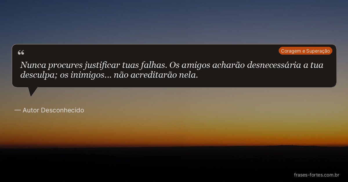 Frase de Autor Desconhecido