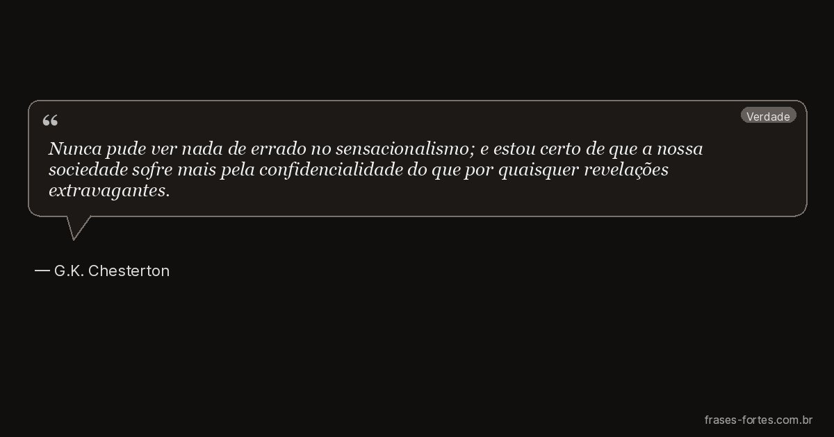 Frase de G.K. Chesterton