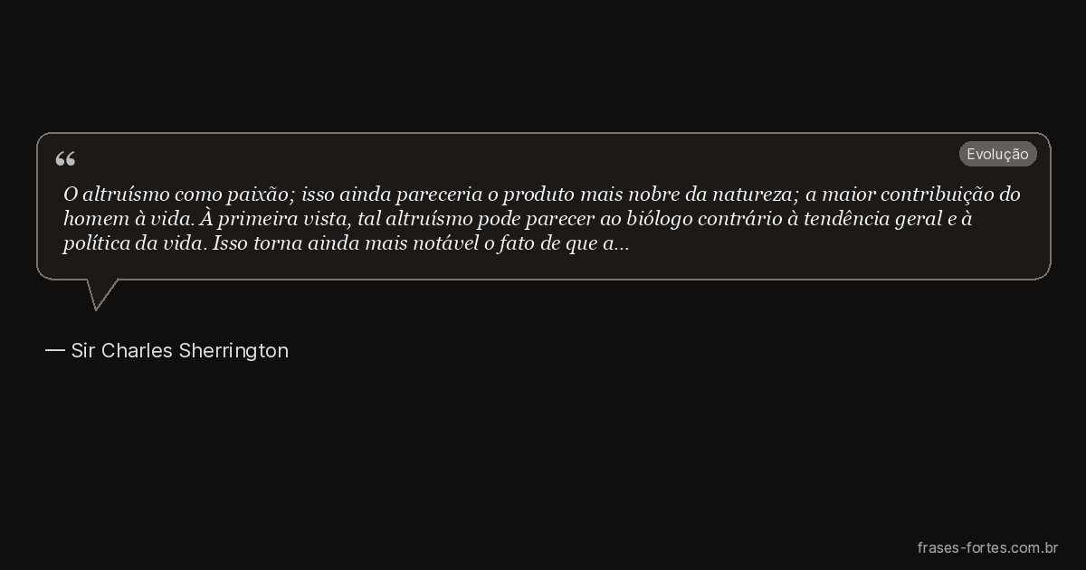 Frase de Sir Charles Sherrington