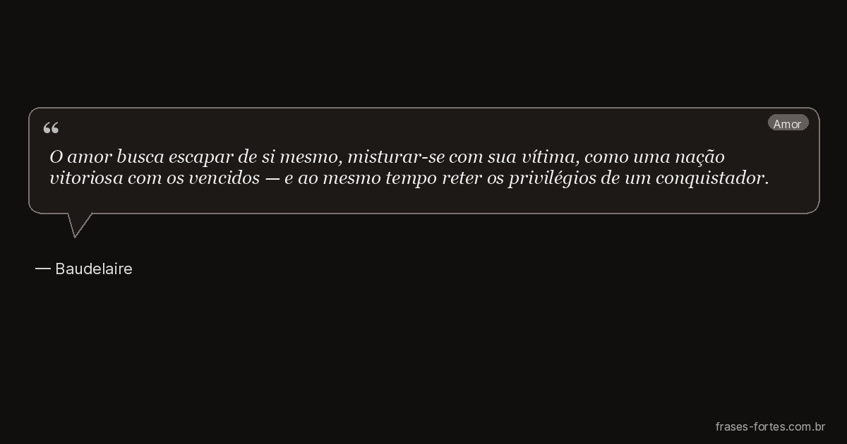 Frase de Baudelaire
