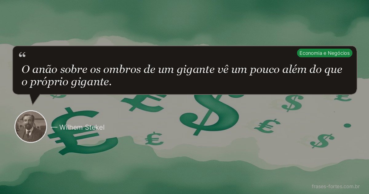Frase de Wilhem Stekel