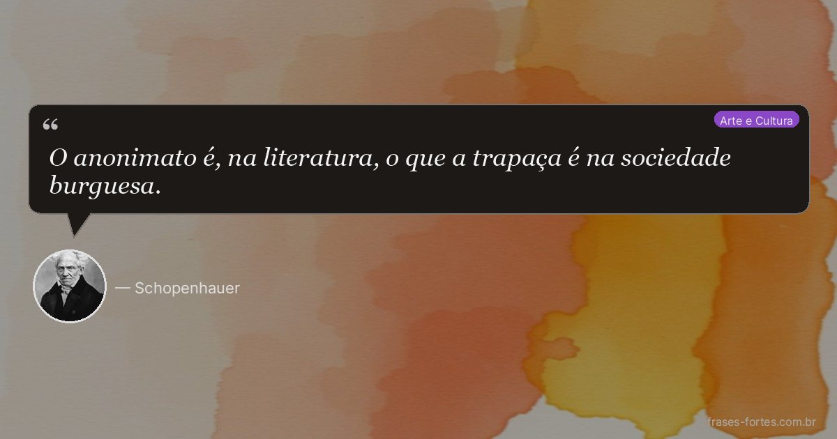 Frase de Schopenhauer
