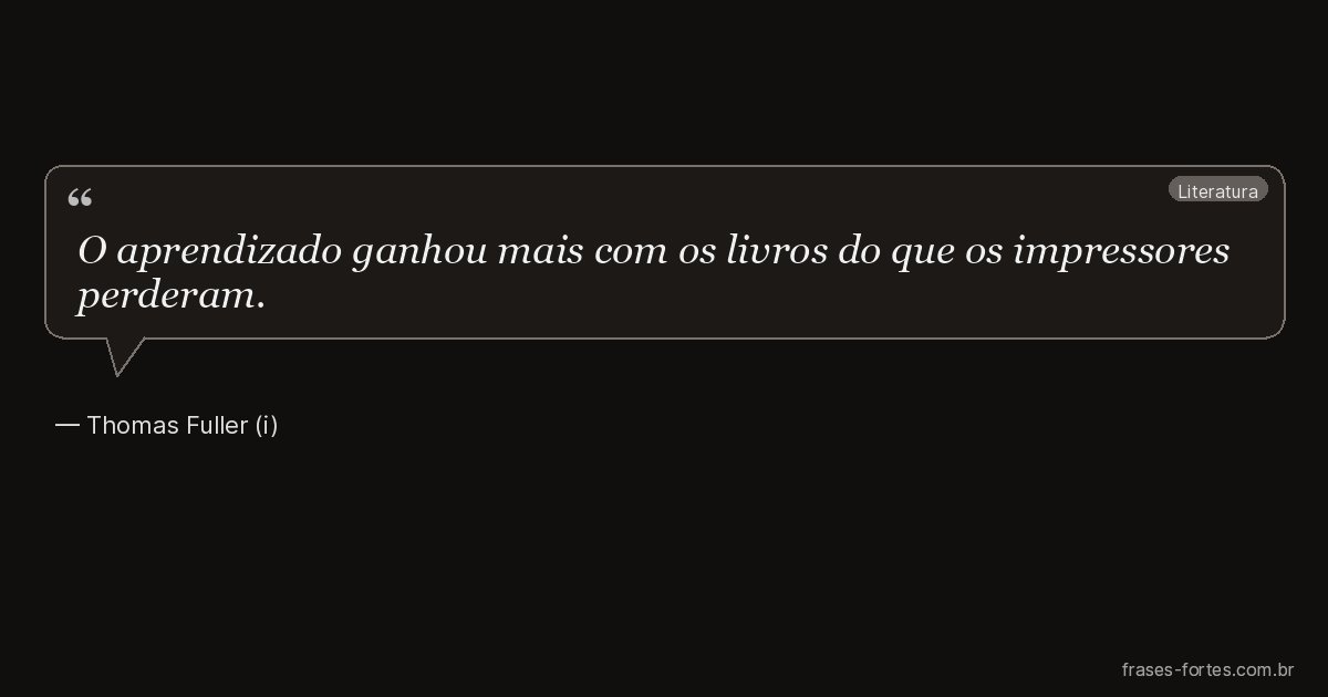 Frase de Thomas Fuller (i)
