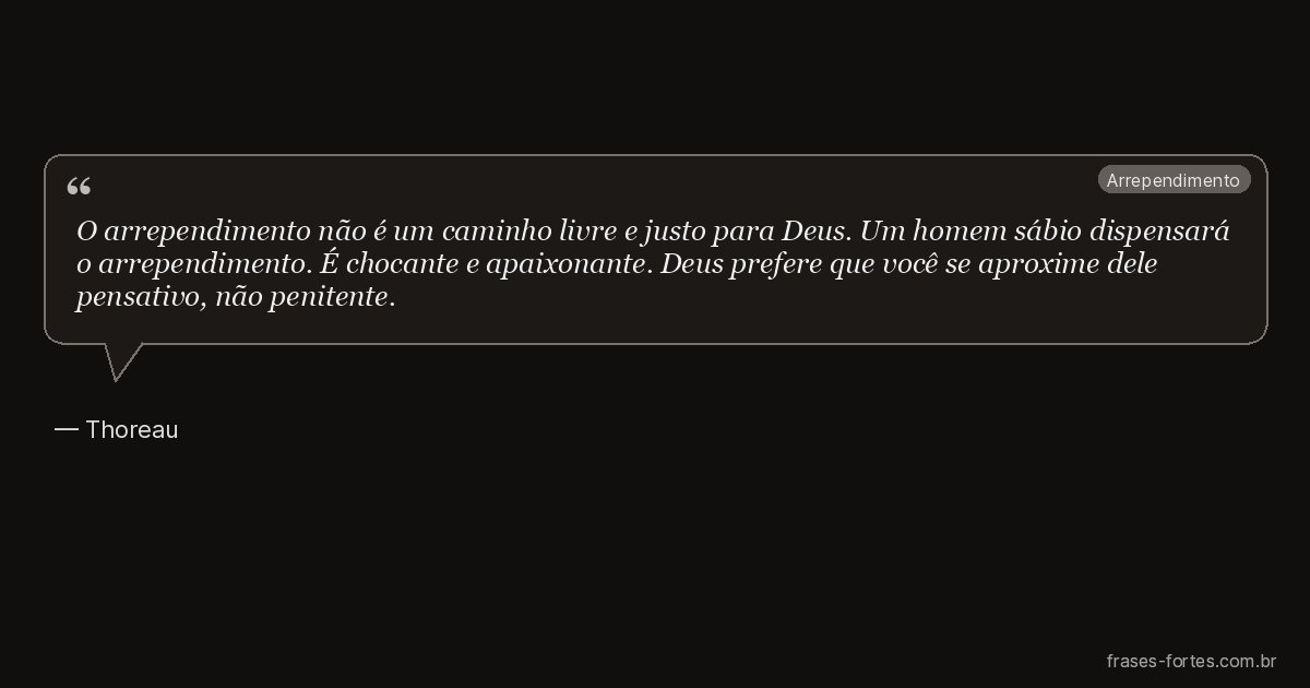 Frase de Thoreau
