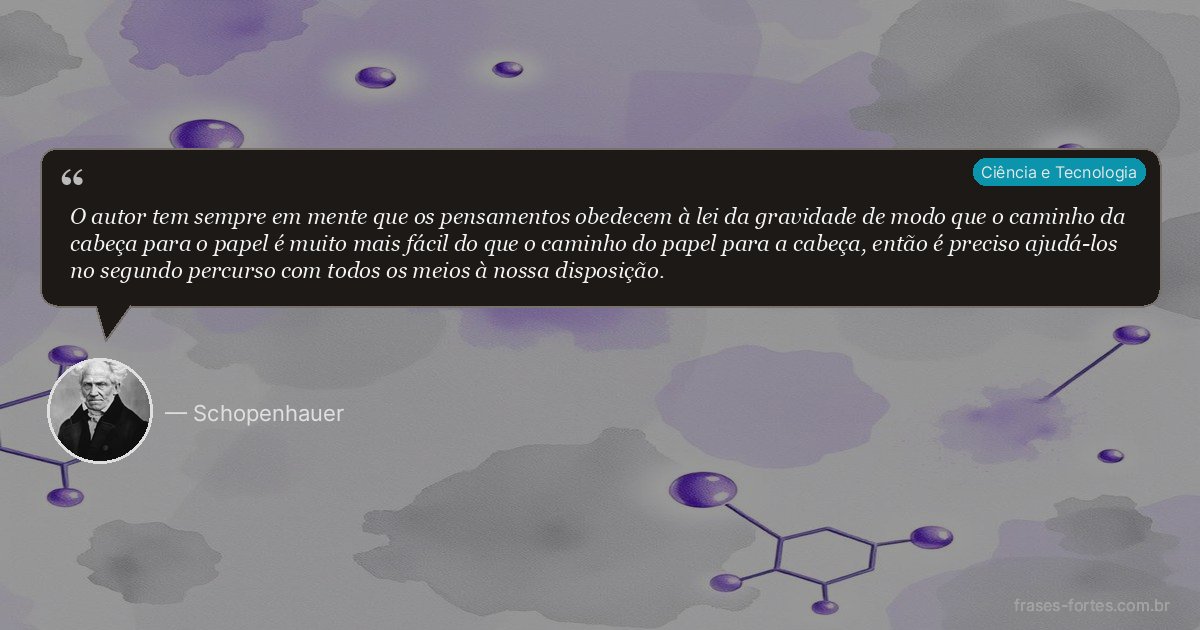 Frase de Schopenhauer