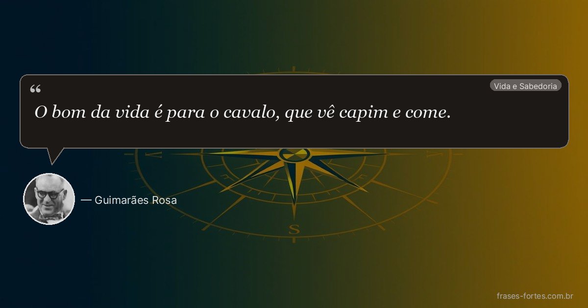Frase de Guimarães Rosa