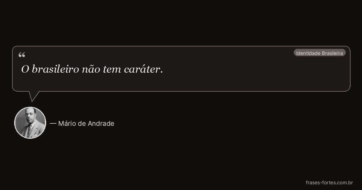 Frase de Mário de Andrade