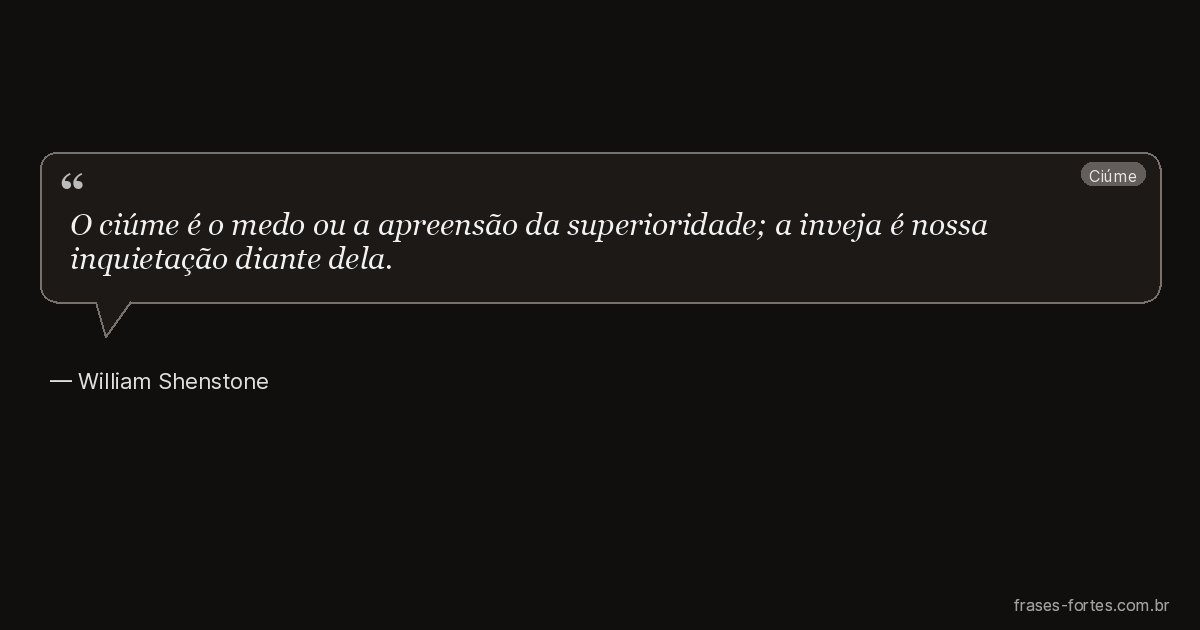 Frase de William Shenstone