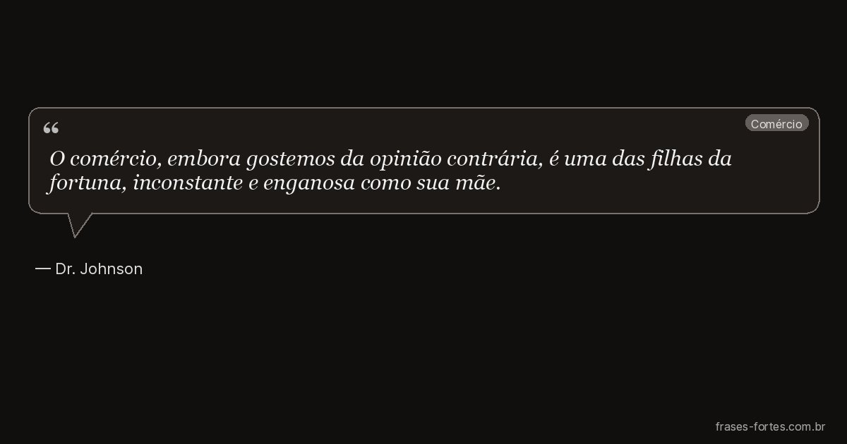 Frase de Dr. Johnson