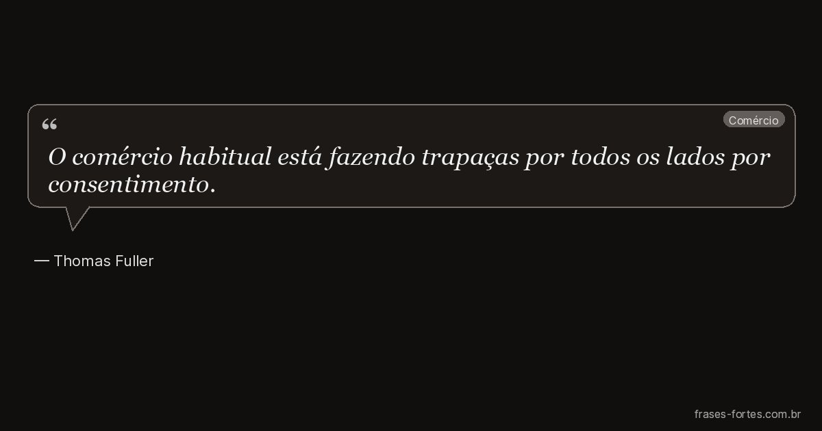 Frase de Thomas Fuller