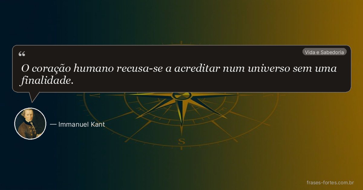 Frase de Immanuel Kant