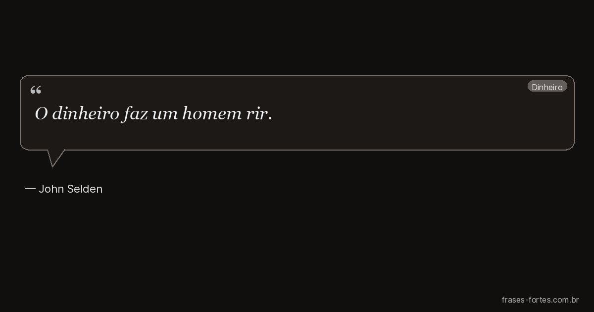 Frase de John Selden