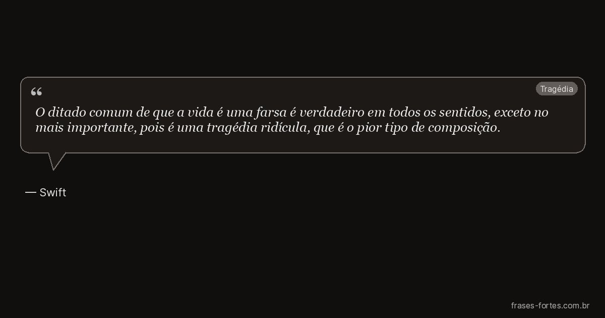 Frase de Swift