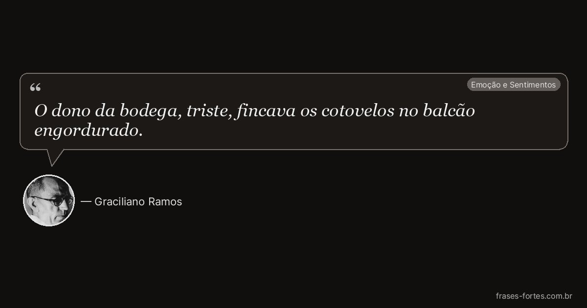 Frase de Graciliano Ramos