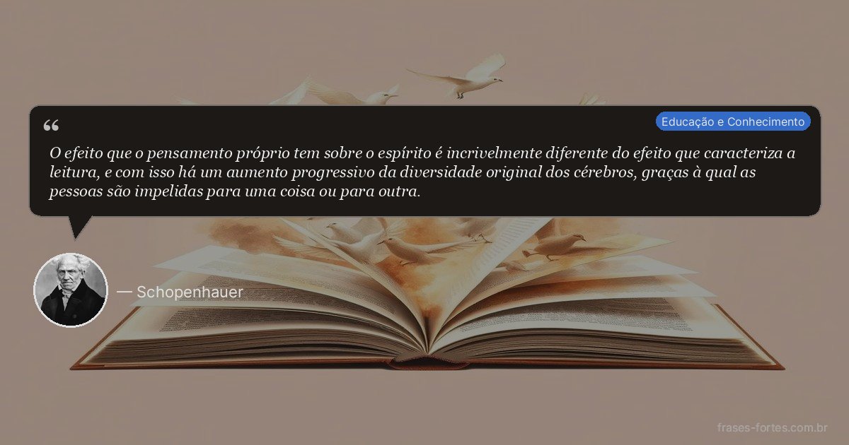 Frase de Schopenhauer