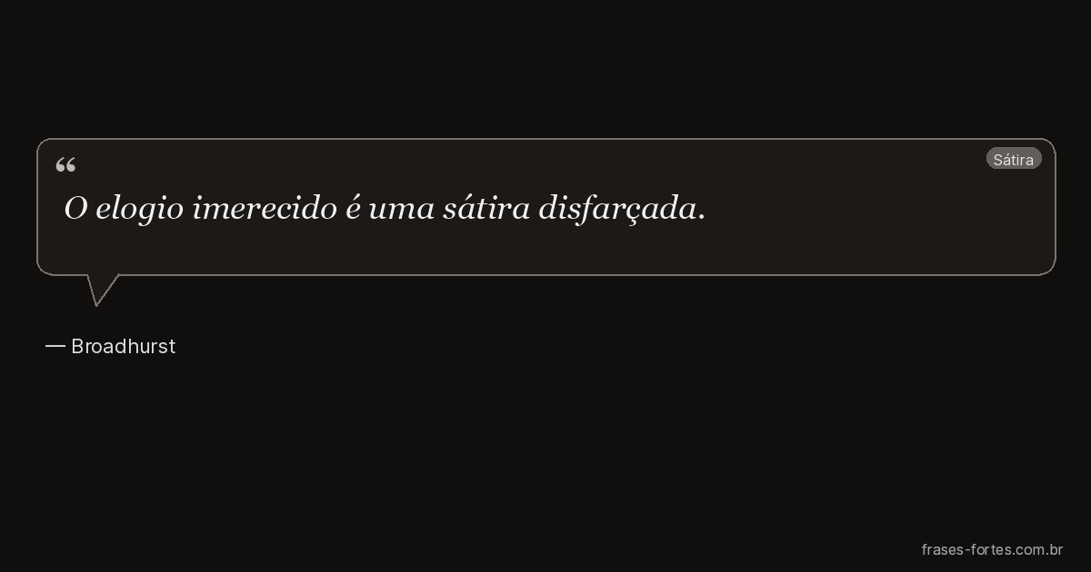 Frase de Broadhurst