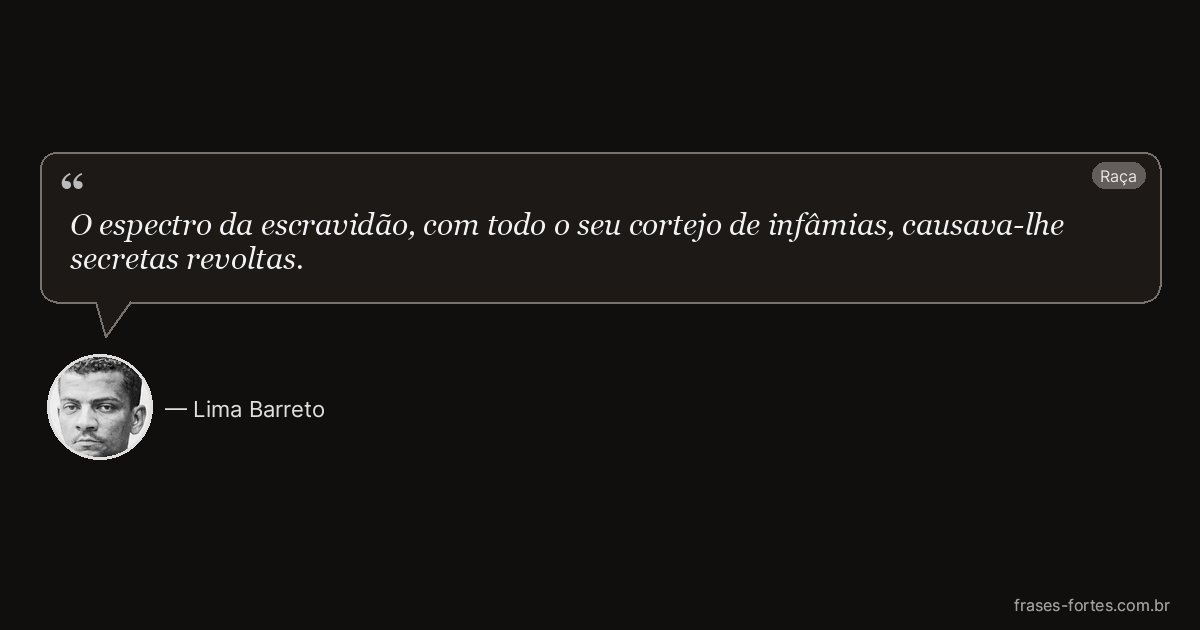 Frase de Lima Barreto