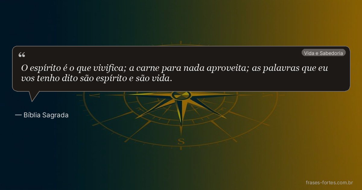 Frase de Bíblia Sagrada