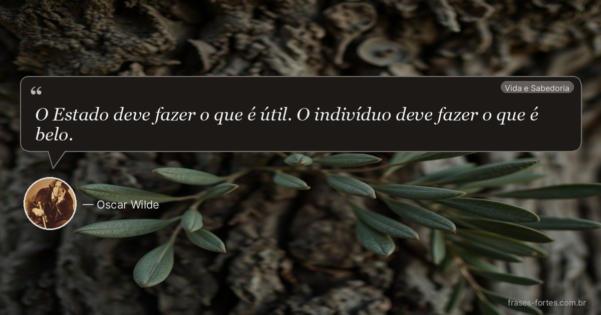 Frase de Oscar Wilde