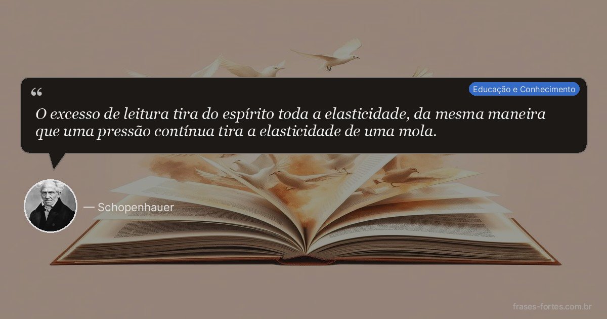 Frase de Schopenhauer