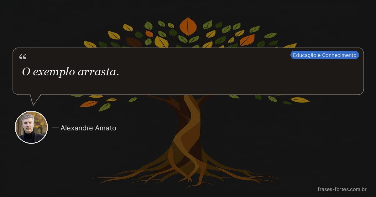 Frase de Alexandre Amato