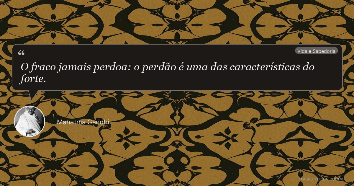 Frase de Mahatma Gandhi