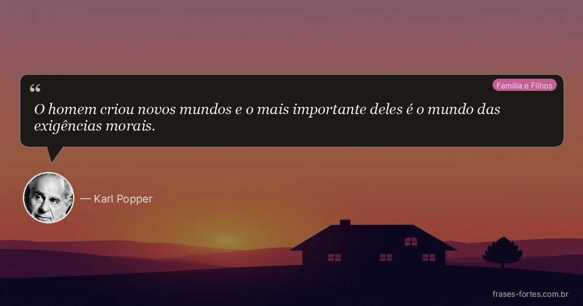 Frase de Karl Popper