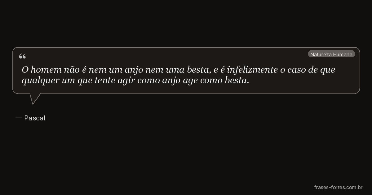 Frase de Pascal