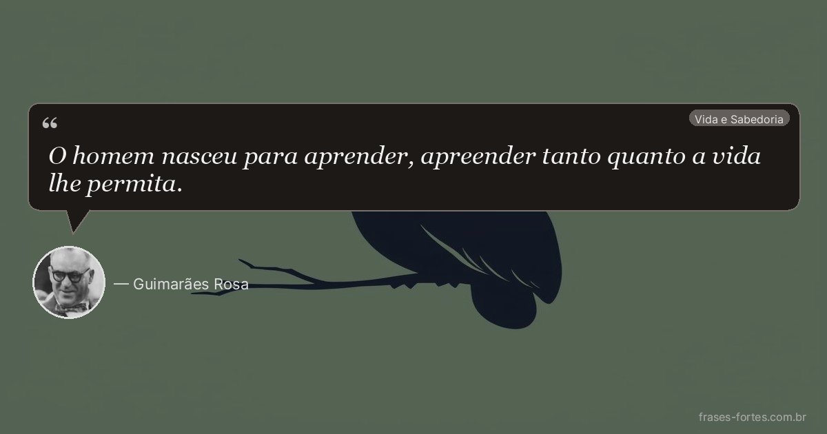 Frase de Guimarães Rosa