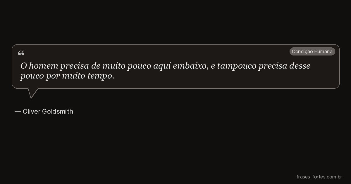 Frase de Oliver Goldsmith