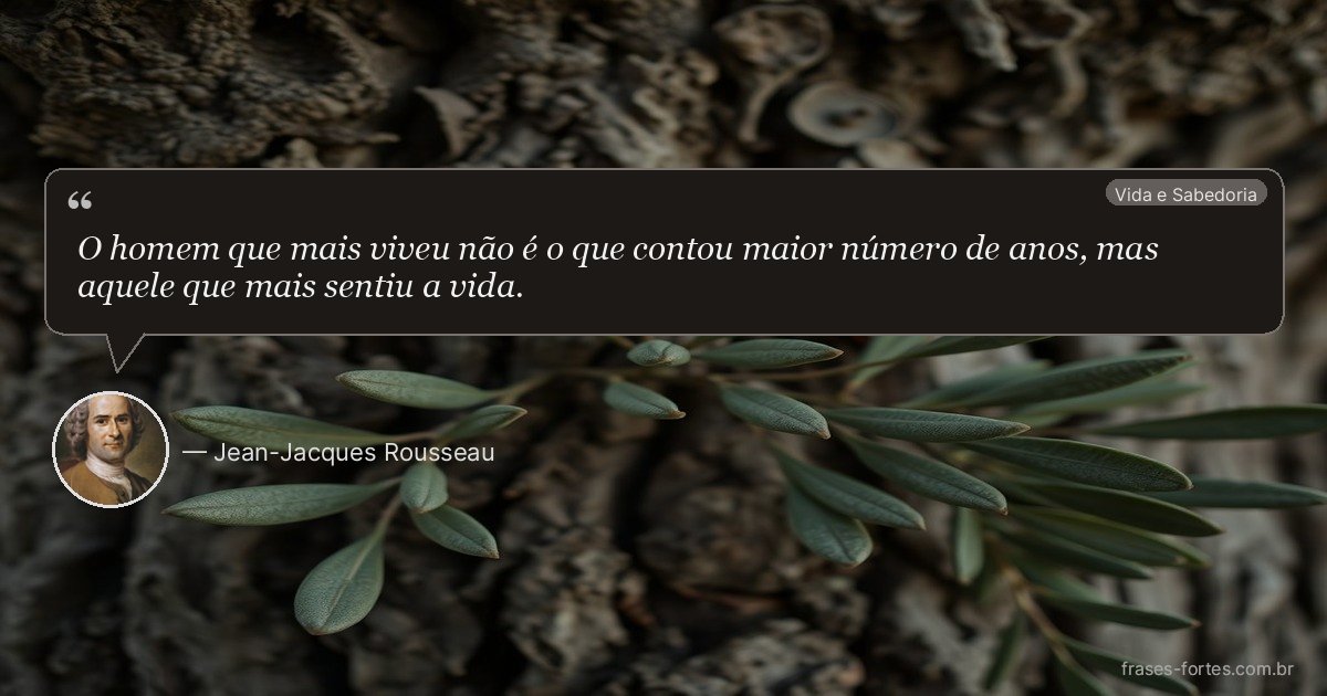 Frase de Jean-Jacques Rousseau