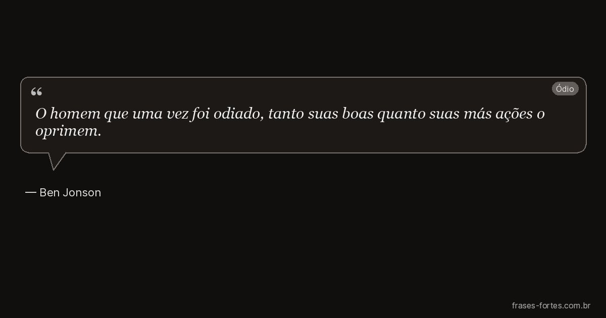 Frase de Ben Jonson