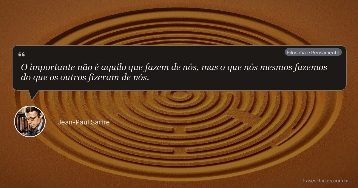 Frase de Jean-Paul Sartre