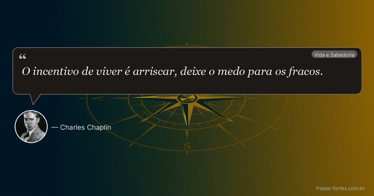 Frase de Charles Chaplin